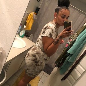 (2) Two piece tie dye sets